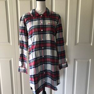 vineyard vines jolly plaid night shirt